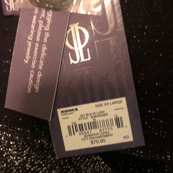 💚($70) J Lo NWT black & glitter knit dress - Picture 7 of 7